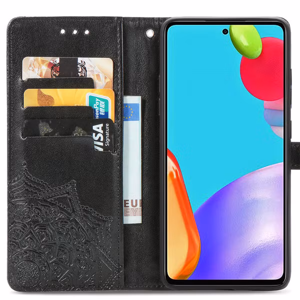 imoshion Mandala Bookcase Samsung Galaxy A52(s) (5G/4G) - Zwart