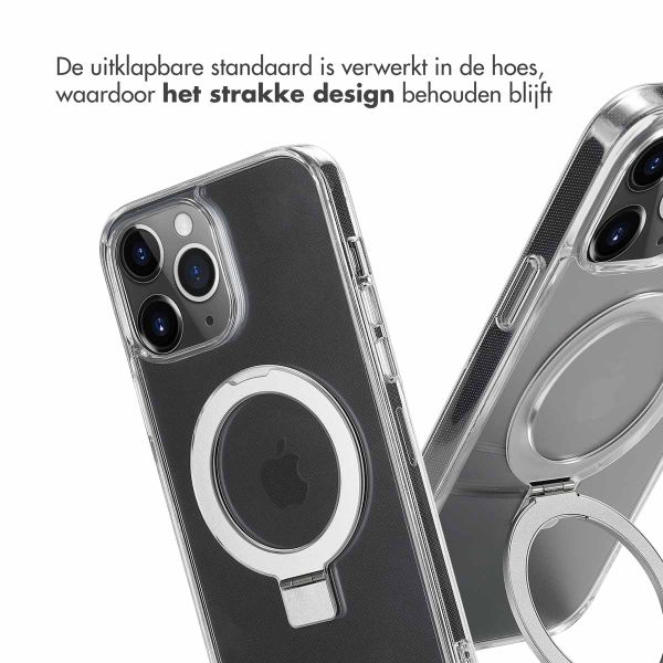 Accezz Ring Stand Backcover met MagSafe Apple iPhone 13 Pro Max - Transparant