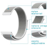imoshion Nylon bandje Samsung Galaxy Watch 4 / 5 / 6 / 7 / FE (20 mm) - Wit