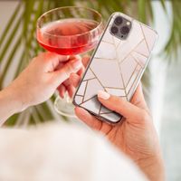 imoshion Design hoesje Samsung Galaxy A72 - Grafisch Koper / Roze