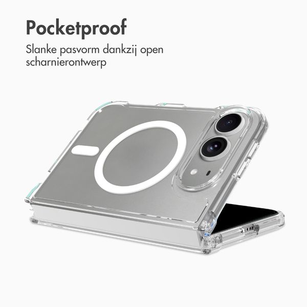 Accezz Xtreme Impact Backcover met MagSafe Apple iPhone Duo - Transparant