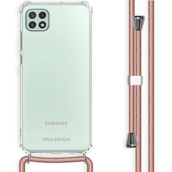 imoshion Backcover met koord Samsung Galaxy A22 (5G) - Rosé Goud