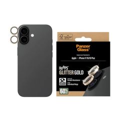 PanzerGlass Camera Protector Hoops Optic Rings voor de Apple iPhone 17 - Glitter Goud