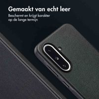 Accezz MagSafe Leather Backcover Samsung Galaxy A36 / A56 - Onyx Black