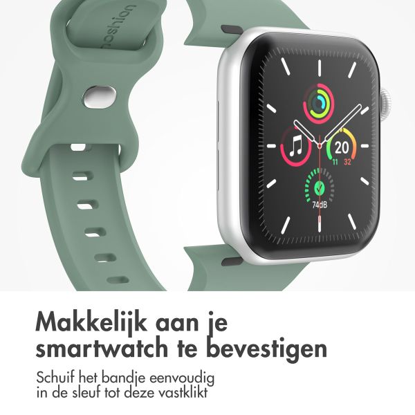 imoshion Siliconen⁺ bandje Apple Watch Series 1 t/m 10 / SE / Ultra (2) (44/45/46/49 mm) - Pine - Maat M/L