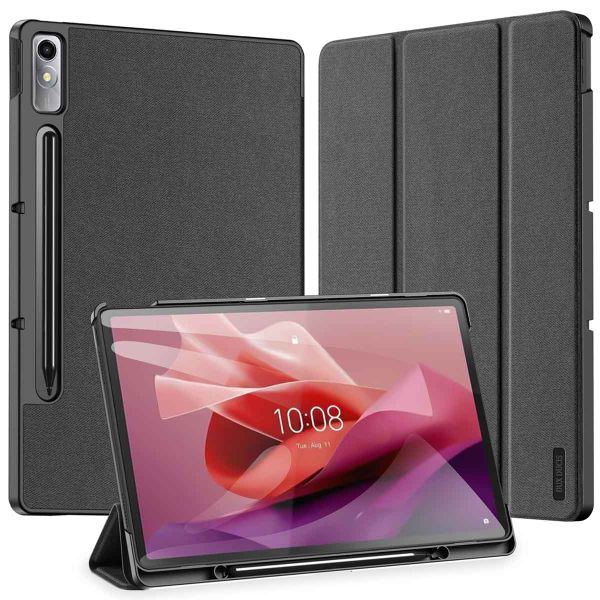 Dux Ducis Domo Bookcase Lenovo Tab P12 - Zwart