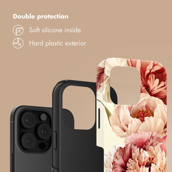 Selencia Vivid Back Cover Apple iPhone 16 Pro - Vintage Peony