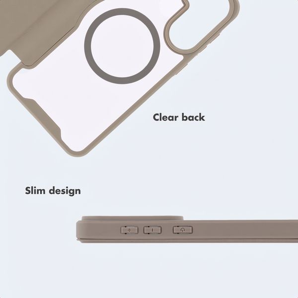 imoshion Transparent Bookcase with MagSafe Samsung Galaxy S26 - Beige