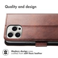 imoshion Luxury Bookcase Apple iPhone 13 Pro Max - Dark Brown