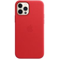 Apple Leather Backcover MagSafe Apple iPhone 12 (Pro) - Red