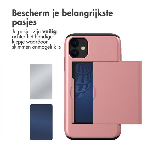 imoshion Backcover met pasjeshouder Apple iPhone 11 - Rosé Goud