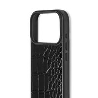 iDeal of Sweden Vegan Leather MagSafe Backcover Apple iPhone 18 Pro / 17 Pro - Black Croco