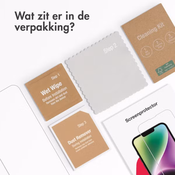 Accezz Gehard Glas Screenprotector Apple iPhone 15 / 15 Pro / 16