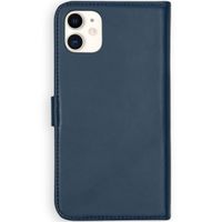 Selencia Echt Leren Bookcase iPhone 11 - Blauw