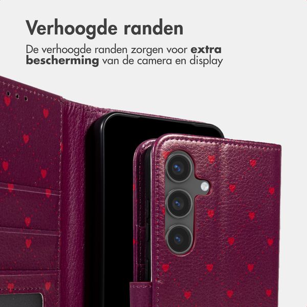 imoshion Design Bookcase Samsung Galaxy S25 - Crush Check Coral Dust