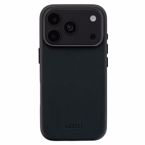 Accezz MagSafe Leather Backcover Apple iPhone 18 Pro / 17 Pro - Onyx Black
