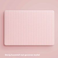 Selencia Geweven Cover Apple MacBook Air 13 inch (2018-2020) - Roze