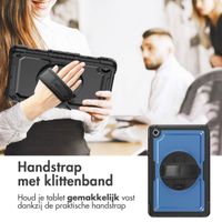 Accezz Rugged Backcover met schouderstrap Samsung Galaxy Tab A9 Plus - Blauw