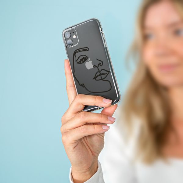 imoshion Design hoesje iPhone 11 Pro - Abstract Gezicht - Zwart