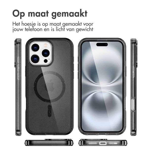 imoshion Sparkle Backcover met MagSafe iPhone 16 Pro Max - Zwart