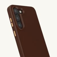 Selencia Rivièra MagSafe Backcover met afneembare haakjes Samsung Galaxy S23 - Choco Brown
