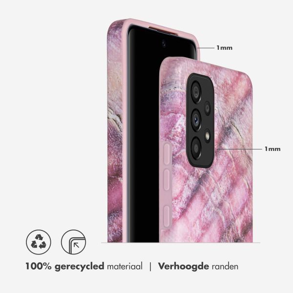 Selencia Aurora Fashion Backcover Samsung Galaxy A53 - Duurzaam hoesje - 100% gerecycled - Ocean Shell Purple