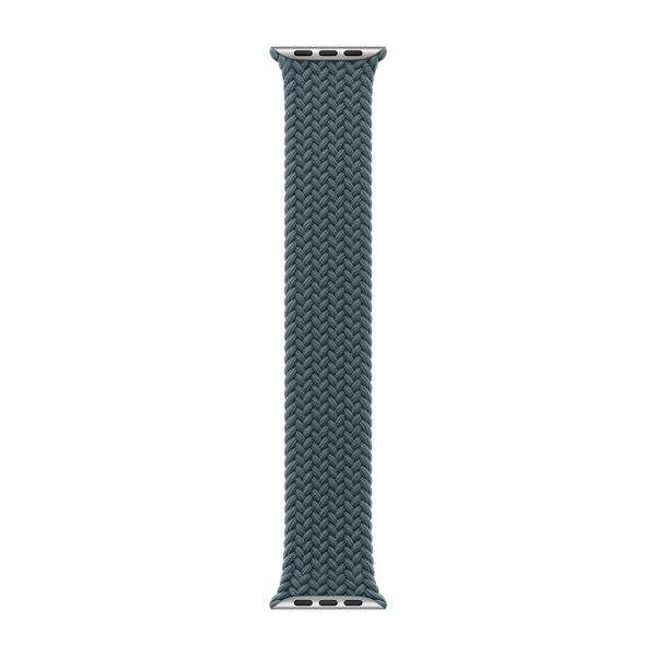 Apple Gevlochten solobandje Apple Watch | 44/45/46/49 mm - Maat 3 - Lake Green