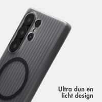 Accezz Lite Backcover met MagSafe | Fluted | Samsung Galaxy S25 Ultra - Grijs
