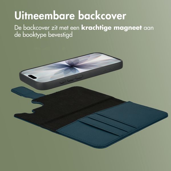 imoshion Uitneembare 2-in-1 Luxe Bookcase Apple iPhone 17 - Blauw
