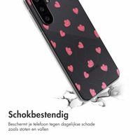 imoshion  Design hoesje Samsung Galaxy A26 - Dusty Rose Connected Hearts