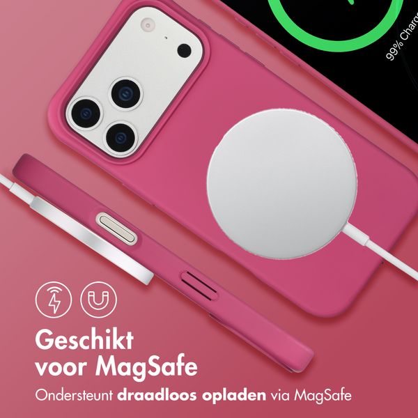 imoshion Color Backcover met afneembaar koord met MagSafe Apple iPhone 17 Pro Max - Raspberry