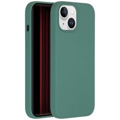 Accezz Liquid Silicone Backcover iPhone 15 - Donkergroen