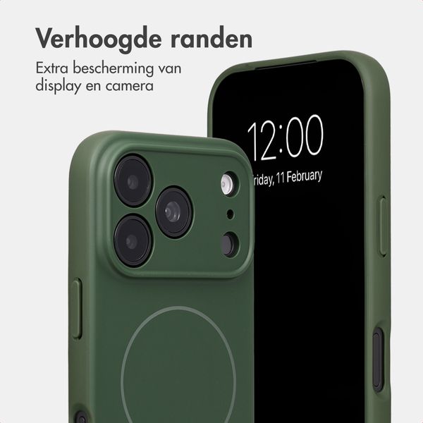Accezz Grip Backcover met MagSafe Apple iPhone 18 Pro Max / 17 Pro Max - Donkergroen