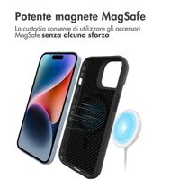 imoshion Rugged Hybrid Carbon Case met MagSafe Apple iPhone 15 Plus - Zwart