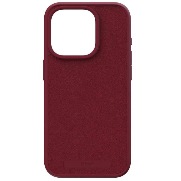 Njorð Collections Suède Comfort+ Case MagSafe iPhone 15 Pro - Red