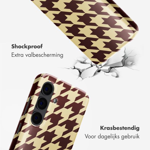 Selencia Vivid Backcover Samsung Galaxy S24 - Pied-de-Poule