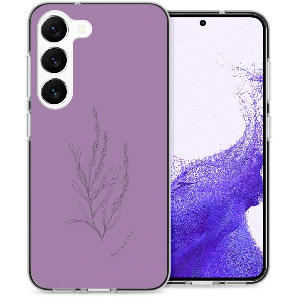 imoshion Design hoesje Samsung Galaxy S23 - Floral Purple