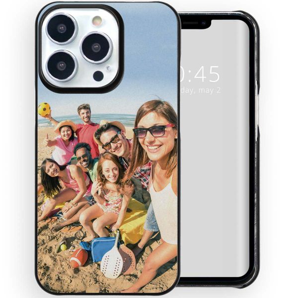 Ontwerp je eigen iPhone 13 Pro Max hardcase hoesje - Zwart