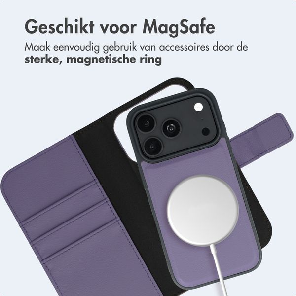 imoshion Uitneembare 2-in-1 Luxe Bookcase Apple iPhone 18 Pro / 17 Pro - Lila