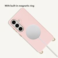 Selencia Rivièra MagSafe Back Cover with detachable hooks Samsung Galaxy S26 - Sorbet Pink
