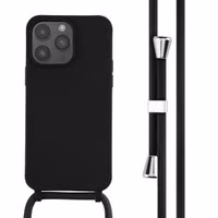 imoshion Siliconen hoesje met koord Apple iPhone 14 Pro Max - Zwart