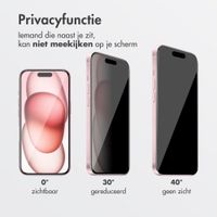 Accezz Gehard Glas Privacy Screenprotector + Applicator Apple iPhone 16 / 15