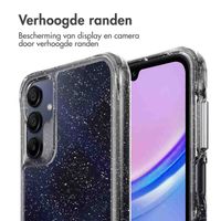 imoshion Clear Glitter Backcover Samsung Galaxy A15 (5G/4G) - Zilver