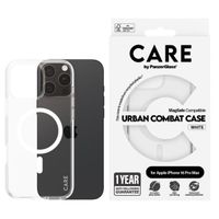 CARE by PanzerGlass Urban Combat Case MagSafe iPhone 16 Pro Max - Transparant / Wit