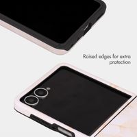 Selencia Vivid Back Cover with MagSafe Samsung Galaxy Z Flip 8 - Golden Beige Marble