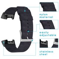 imoshion Nylon bandje voor Fitbit Charge 3 / 4 - Zwart