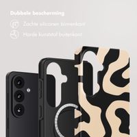 Selencia Vivid Backcover met MagSafe Samsung Galaxy S26 Plus - Art Wave Black