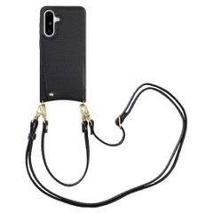 Selencia Nova Telefoonhoes met Koord en Pashouder Samsung Galaxy A36 / A56 - Zwart