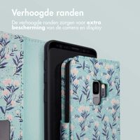 imoshion Design Bookcase Samsung Galaxy S9 - Blue Flowers