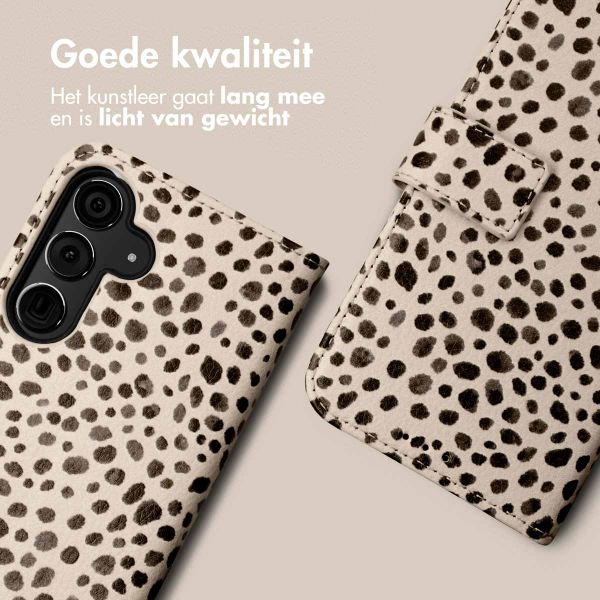 imoshion Design Bookcase Samsung Galaxy S24 - Black And White Dots